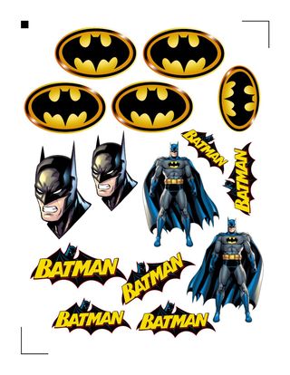 Pegatinas Héroes Marvel y DC - Set 1/2