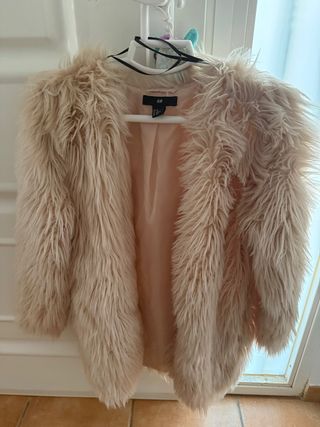 Chaqueta pelo H&M beige