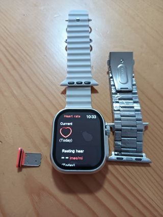 Smartwatch Plata y Blanco
