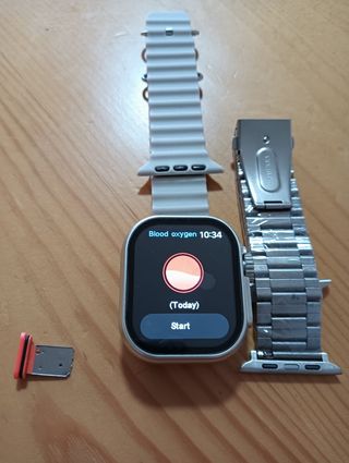 Smartwatch Plata y Blanco