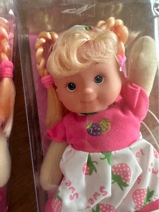 Set di 2 nuove bambole di pezza con scatola