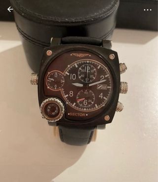 Orologio Sector Cronografo Compass Nero Argento