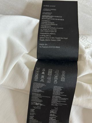 Camiseta Prada Talla L Blanca