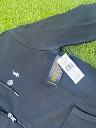 Sudadera Ralph Lauren Negra con Capucha Talla S