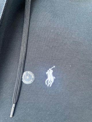 Sudadera Ralph Lauren Negra con Capucha Talla S