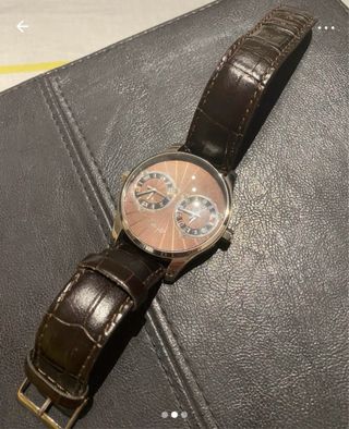Orologio Guess Uomo Doppia Lancetta Pelle Marrone