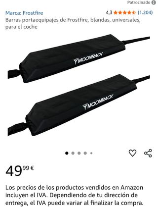 Barras portaequipajes Frostfire blandas