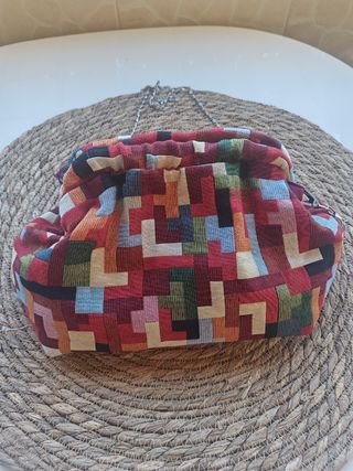 Bolso de mano jacquard boquilla