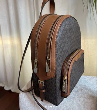 Mochila Michael Kors Marrón Beige