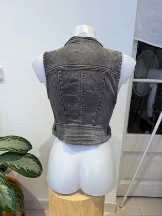 Top Denim Grey Y2K 