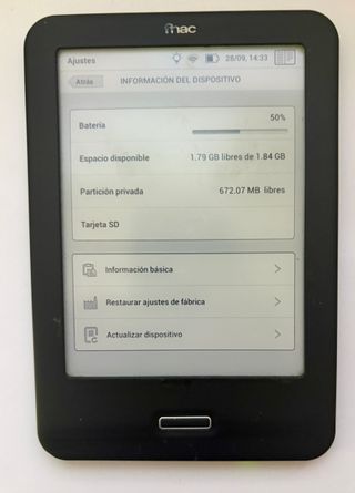 EBOOK BQ CERVANTES CON LUZ EN PANTALLA