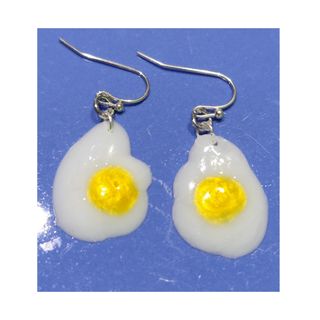 Pendientes divertidos de huevo frito