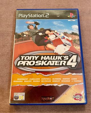 Tony Hawk's Pro Skater 4 PS2 con manual