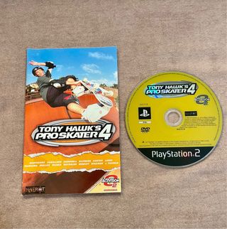 Tony Hawk's Pro Skater 4 PS2 con manual