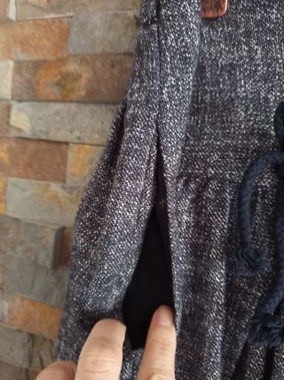 Minifalda gris con volantes