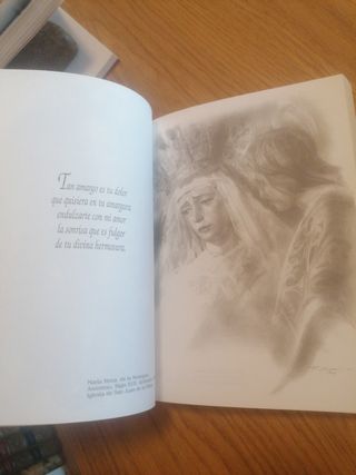 Libro ilustrado La saeta y la pasión.