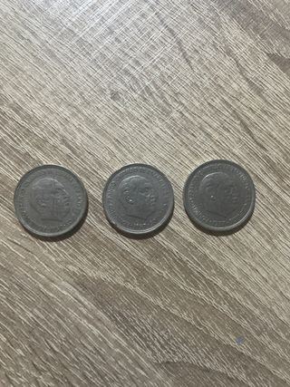3x 5 Pesetas 1957