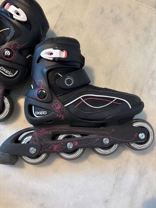 Patines en línea Oxelo T38 + protecciones talla S