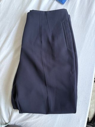 Pantalón de pinza azul marino