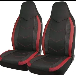 Fundas Asiento Coche Negro/Rojo