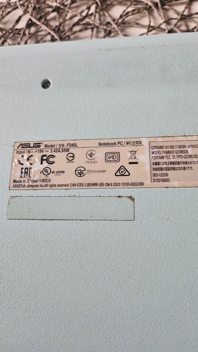 Computer portatile Asus F540L Blue I7 da 8 GB RAM GeForce 920M