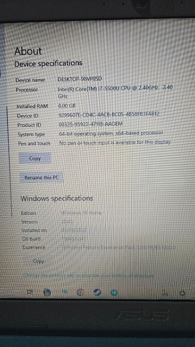 Computer portatile Asus F540L Blue I7 da 8 GB RAM GeForce 920M