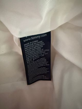 Chaqueta Tommy Hilfiger Blanca con Capucha
