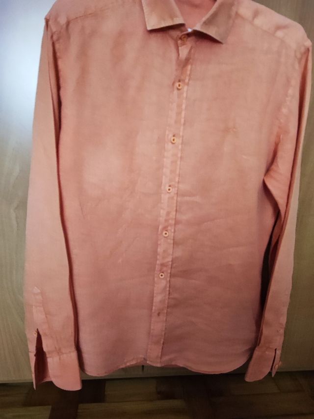 Camisa de hombre naranja