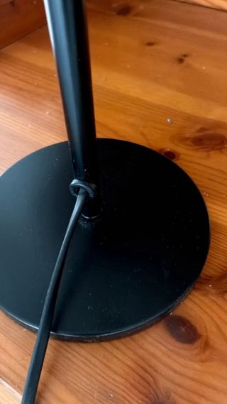 Coppia Lampade da Tavolo Tessuto e Metallo