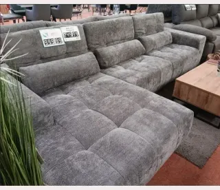 Sofá chaise longue gris oportunidad