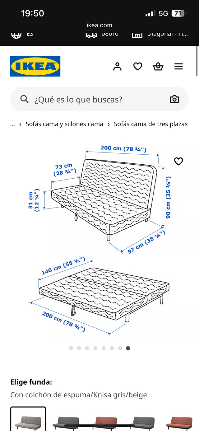 Sofá cama Ikea Nyhmn
