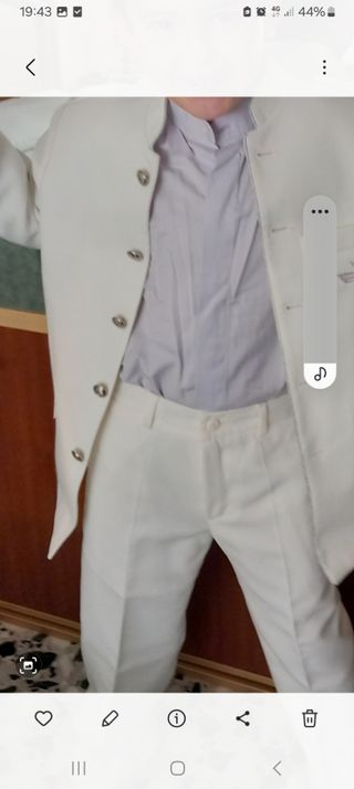Traje de comunión blanco