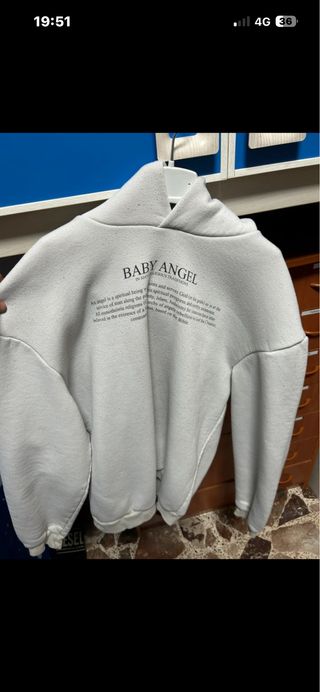 Felpa Baby Angel bianca