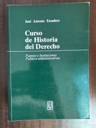 Manual de Historia del Derecho
