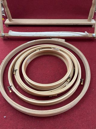 Bastidores de bordar de madera