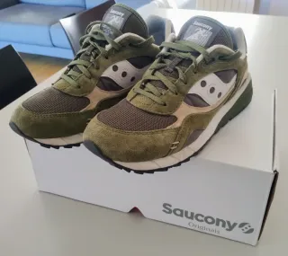 Saucony Shadow 6000 Verde/Beige Tg 42.5