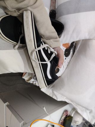 Zapatos Vans Clásicos Negros Talla 37