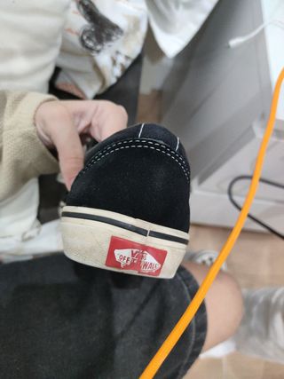 Zapatos Vans Clásicos Negros Talla 37