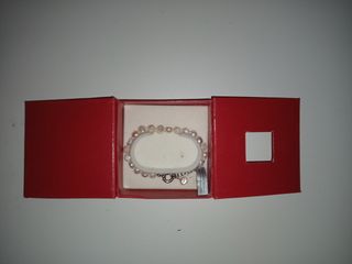 Pulsera de perlas irregulares