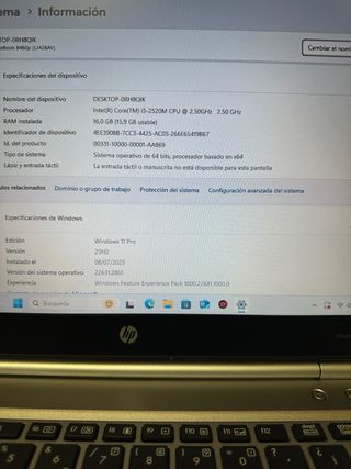 Portátil HP EliteBook i5 / 500GB / 16GB RAM