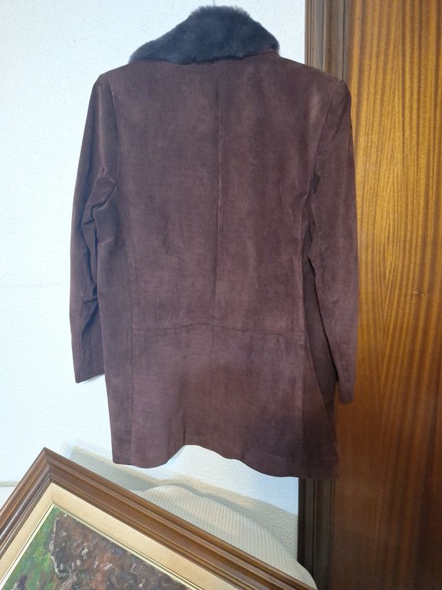 Chaqueta Piel , color Vino Talla 44-46