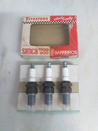 Simca 900-1000 Bujias Firestone (tres unidades)