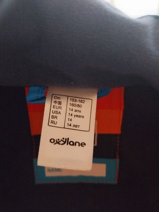 Buzo de Nieve Wedze Balnco y Azul talla 14 años