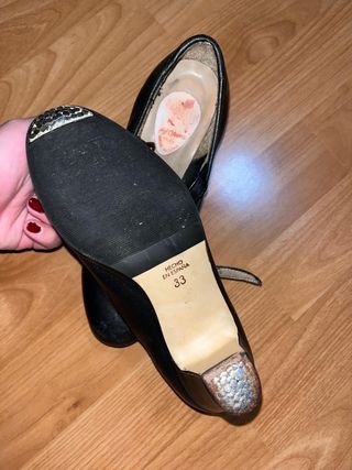 Tacones Flamenco H.Oguna Negro. talla 33. 