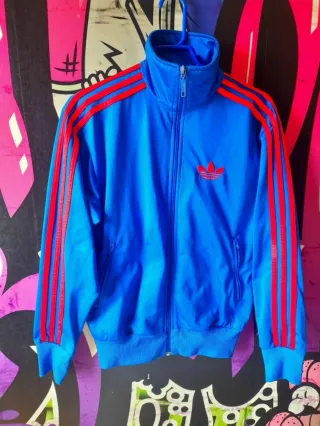 XS/S Chaqueta Adidas Firebird Vintage Azul Roja