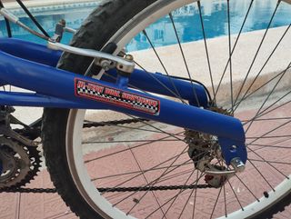 Bicicleta Montaña Doble Suspensión Azul