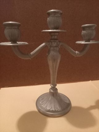 Candelabro vintage metallo 3 bracci