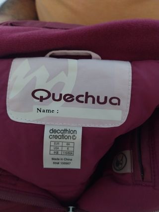 Buzo Nieve Niña Quechua