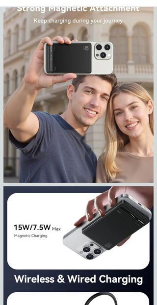 KUULAA Power Bank 10000mAh Magnética