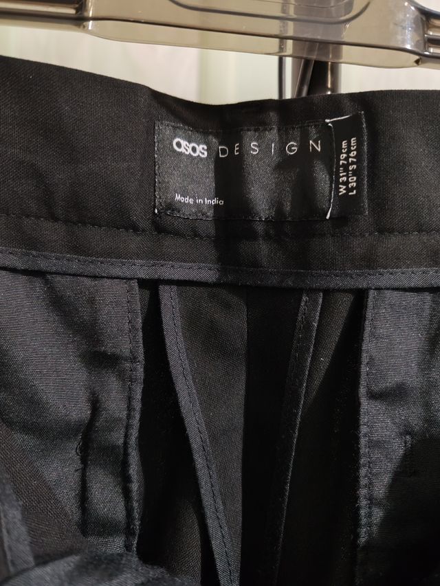 Pantaloni eleganti ASOS DESIGN neri